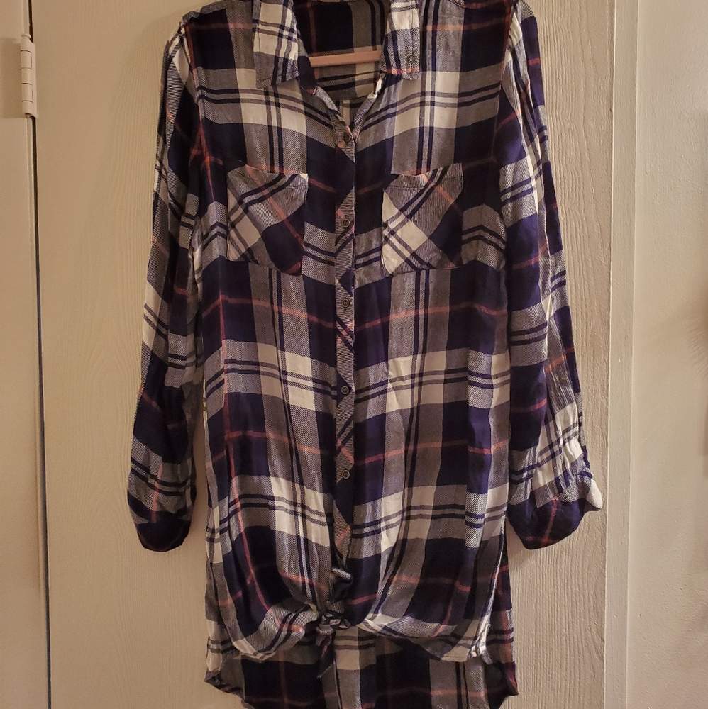 Cozy high low flannel